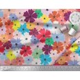 thumbnail image 2 of Soimoi Poly Georgette Fabric Artistic Flower Print Fabric by Yard 42 Inch Wide, 2 of 3