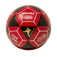 thumbnail image 2 of Mikasa FT5 Goal Master Soccer Ball Black/Red Size 5, 2 of 3