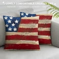 thumbnail image 3 of PHYHOO Patriotic Pillow Cover America Flag Color Decor Independence Day Decorations Red Cushion Case for Sofa Couch, 3 of 5