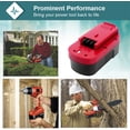 thumbnail image 2 of 2-Pack [Upgraded to 4000mAh] HPB18 Replacement for Black and Decker 18V Battery Compatible with B-lack and Decker 18 Volt Battery Ni-Mh 244760-00 A1718 FS18FL FSB18 Firestorm Cordless Tools (Red), 2 of 7