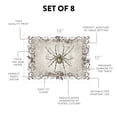 thumbnail image 5 of Koyal Wholesale Halloween Placemats, Vintage Spider Elegance Disposable Cardstock Paper Table Mats for Dining, 8-Pk, 5 of 5