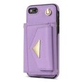 thumbnail image 3 of Allytech iPhone SE 2020/2022 Wallet Case, iPhone 7/8 Case, Premium PU Leather Multiple Cards Slots Large Space Wallet Case with Crossbody Shoulder Strap for Girls Women - Purple, 3 of 7
