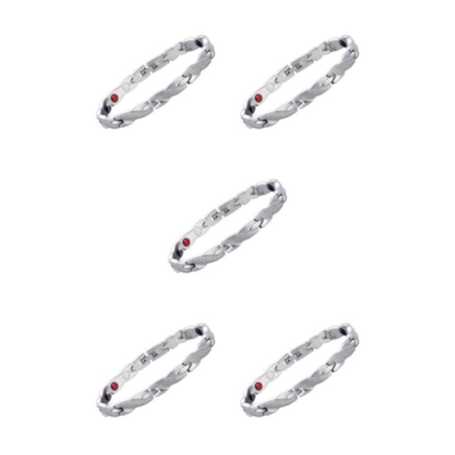 Pulsera Ajustable Jumpingount de Aleación Magnética para Hombres Dragón Texturizada