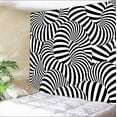 thumbnail image 4 of 3D Vision Tapestry Black and White Wall hanging,Psychedelic Spiral Tapestry Stun Wall Art Tapestries Hanging for Dorm Room Living Home Decorative 59 x 51 Inches, 4 of 6