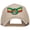 Khaki, variant on Crown Wing King Rasta Patched Cap - Khaki OSFM