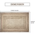 thumbnail image 7 of Reversible Large Jute Rug 4'x 6' - Natural Handwoven Braided Rectangle Area Rugs, 7 of 7