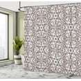 thumbnail image 4 of Ambesonne Mosaic Shower Curtain, Roman Time Rock Design Print, 69"Wx84"L, Pale Sepia, 4 of 4