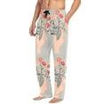thumbnail image 2 of FORMRS Mens Pajama Pants with Pockets Sleepwear Lounge Bottoms Sizes S-2XL, Gray Flower, 2 of 7