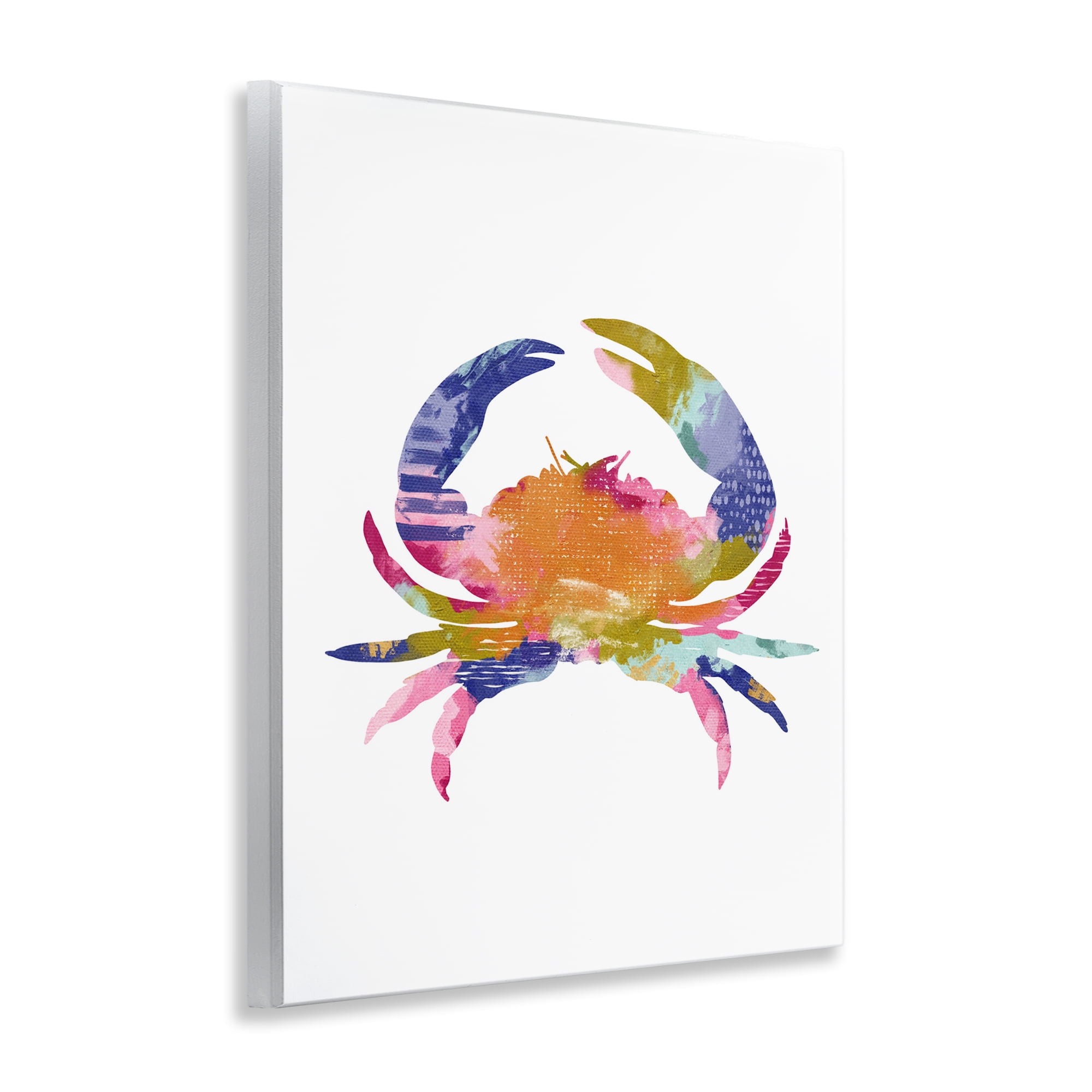 Stupell Industries Patterned Crab Impression Animals & Insects Painting Unframed Art Print Wall Art, 11 x 14