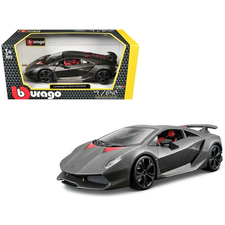 Bburago Lamborghini Sesto Elemento Matt Grey 1/24 Diecast Car