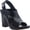 Black, variant on New Nicole Women's Jaylene Heeled Sandal Med Grey 8