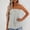 White, variant on Women’s Tanks Casual Sleeveless Summer Bandeau Top for Women Lightweight Loose Fit Sleeveless Shirt Versatile Holiday Wardrobe White S