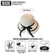 thumbnail image 2 of Sombrero de paja con lazo para mujer, de 56 a 58 cm de circunferencia, para verano, para playa, con ala grande, dividido, 2 of 5