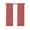 Coral Red, variant on Vintage Fruit Green Blackout Curtains, Light Blocking Print Window Curtains, Farmhouse Retro Solid Color Linen Texture Thermal Insulated Window Drapes for Living Room 2 Panels, 84"W x 84"L