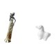 thumbnail image 5 of Figura de de una dama tribal africana, estatua de caballo, escultura ligera, adorno decorativo de animal para sala de estar, oficina, armari, 5 of 8