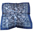 thumbnail image 5 of Pañuelo cuadrado grande de satén de 90 cm con estampado clásico de flores de anacardo y cachemir, pañuelo de seda para mujer, pañuelo estampado vintage, 5 of 5