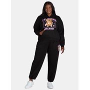 No Boundaries Graphic Print Hoodie and Joggers Set, 2-Piece, Women's and Women's Plus