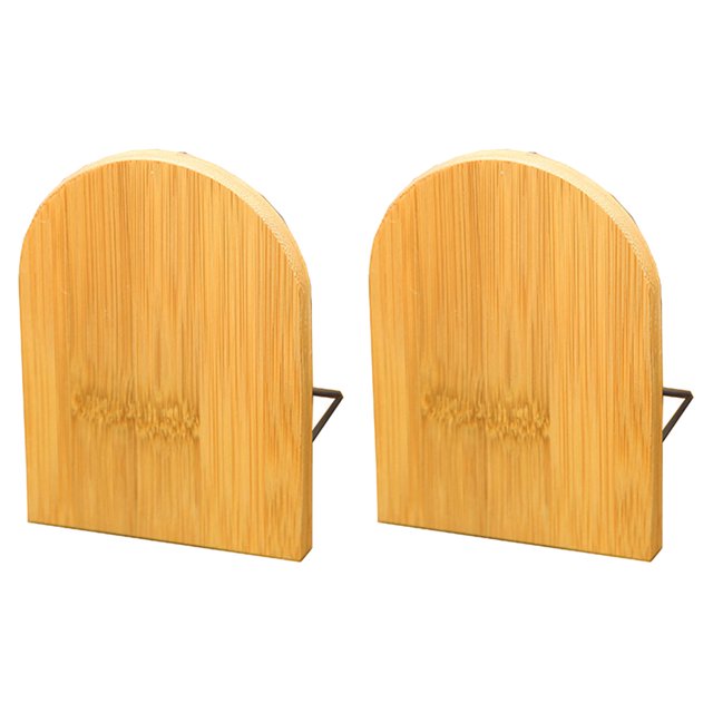 Book Ends,2 Pcs Wooden Bookends Wooden Book Stoppers Book Holder Optimized for Excellence