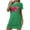 Green, variant on Women's Sleepwear Nightgowns for Women,Fashion Print Medium Length Dress Oversized Short Nightgown Fashion Chest Print Short Sleeve Nightdress,S-XXL