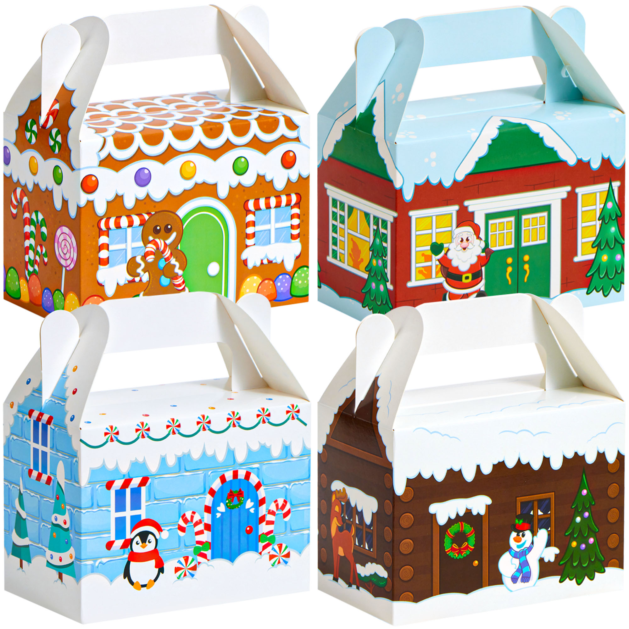 Joyfy 24-Piece 3D Christmas House Treat Boxes photo 7