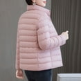 thumbnail image 7 of Miluxas Womens Lightweight Quilted Jacket Fall Zipper Puffer Jackets Loose Fit Stand Collar Warm Coats Outerwear Pink XL(XL), 7 of 7