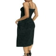 thumbnail image 2 of Robe Nuisette Longue pour Femme Été à Nouer Imprimée Col en U Bretelles Spaghetti une-Pièce, 2 of 6