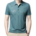 thumbnail image 2 of TISHITA Men T Shirt Walking Lightweight Hiking Quick Drying Graphic Shirts L Blue, 2 of 8