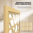 thumbnail image 4 of VINGLI 70'' H Room Divider, Non-Woven Fabric Privacy Screen, Indoor Partition Wall Dividers, Freestanding Hinged Space Separator with Modern Unique Pattern, 4 of 8
