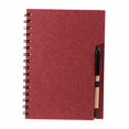 thumbnail image 1 of Libreta con espiral metálico con bolígrafo ecológico rojo 15.4 x 20.9, 1 of 5