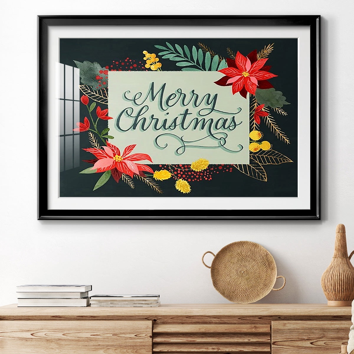 Bright Christmas Night I Premium Framed Print - Ready to Hang