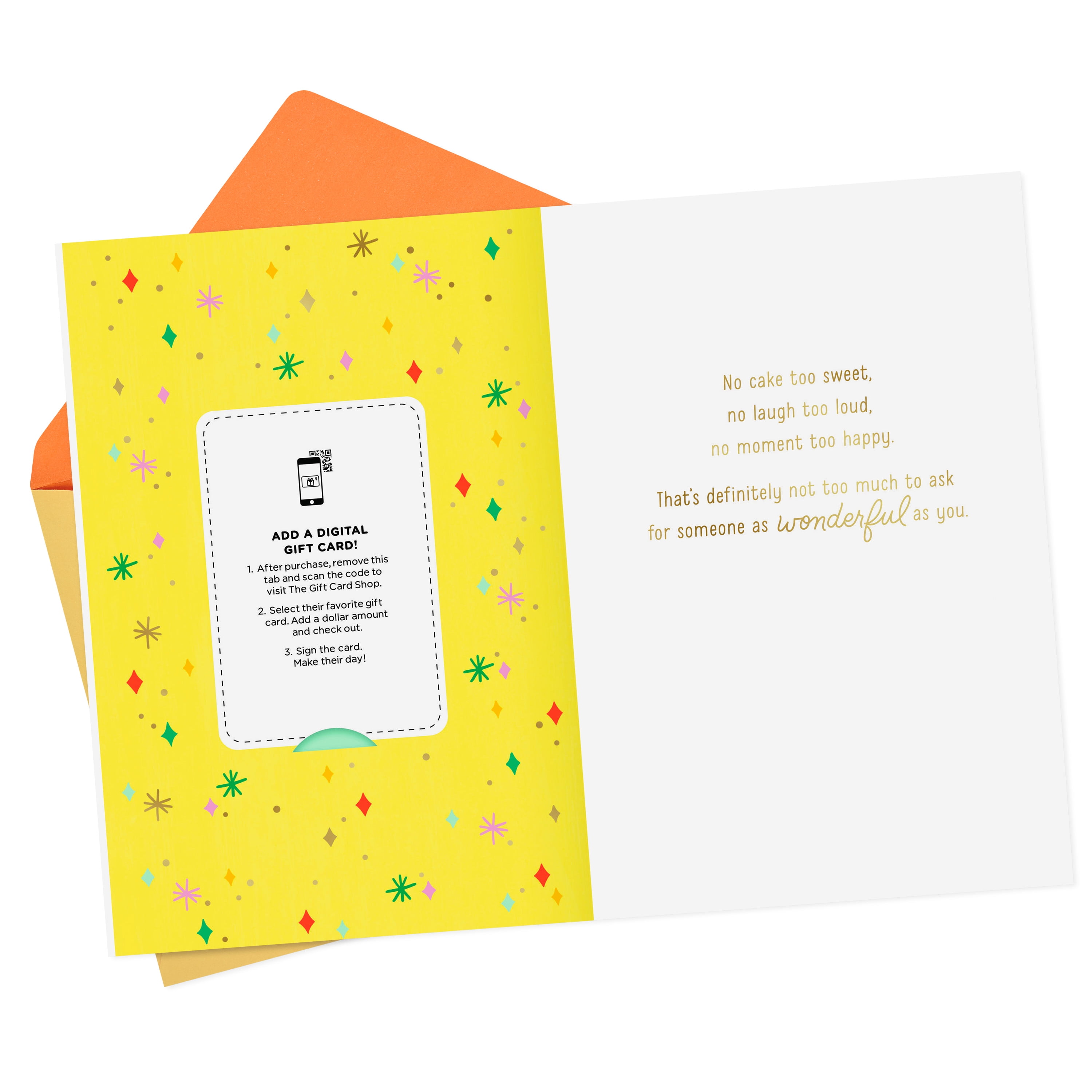 Hallmark Gift Card Greeting Birthday Card (No Wish Too Big)
