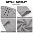 thumbnail image 7 of Resicozy Parachute Cargo Pants Women Lightweight Baggy Hiking Pants Y2k Drawstring Elastic Waist Pants with Pockets Light Gray 3XL, 7 of 7