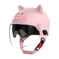 thumbnail image 1 of Casco de motocicleta para niños con dibujos animados, bonito casco de seguridad con protección solar para el verano, 1 of 1