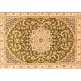 thumbnail image 1 of Ahgly Company Indoor Rectangle Medallion Orange Traditional Area Rugs, 6' x 9', 1 of 1