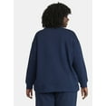 thumbnail image 4 of (2 pack) Terra & Sky Women's Plus Size Fleece Sweatshirt, Size 0X-5X, 4 of 6