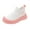 Pink, variant on Xudanell Kids Slip On Sneakers With Cushioned Insole Breathable Damping Shoes For Boys Girls