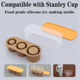thumbnail image 5 of Silicone Ice Molds For 20-40 Oz Ice Tray For Water Bottles Cylinder-shaped Ice Trays For Freezer Green, 5 of 5