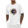 thumbnail image 2 of Vetsdori Men's Independence Day Tshirts Fourth of July Red White and Blue Pullover Short Sleeve Casual American Flag,Summer Crew Neck Tops for Men Patriotic, 2 of 5
