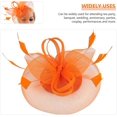 thumbnail image 2 of White Fascinator Fashion Headbands Fascinators Hat Flower Mesh Ribbons, 2 of 5