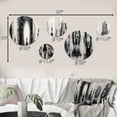 thumbnail image 4 of Designart "Sanctified Buddhist Image" Buddhism Round Wall Art Set Of 5 - Black Traditional Office Room Wall Art Set, 4 of 6