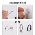 thumbnail image 6 of 30pcs Cup Ceiling Hooks 5/8 Inch Chrome Plating Screw-in Ceiling Wall Thread Hooks Great for Indoor Outdoor Plants, 6 of 7