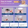 thumbnail image 2 of Smart Recessed Pot Lights LED 4 Inch, Bluetooth RGBCW Color Changing Recessed Lighting, Compatible with Alexa, 2700k-6000k Dimmable 1080LM Canless Do, 2 of 9