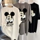 thumbnail image 3 of Camiseta de Disney para hombre y mujer, camiseta de Mickey, marido, esposa, linda pareja, Tops casuales Harajuku de manga corta, 3 of 5