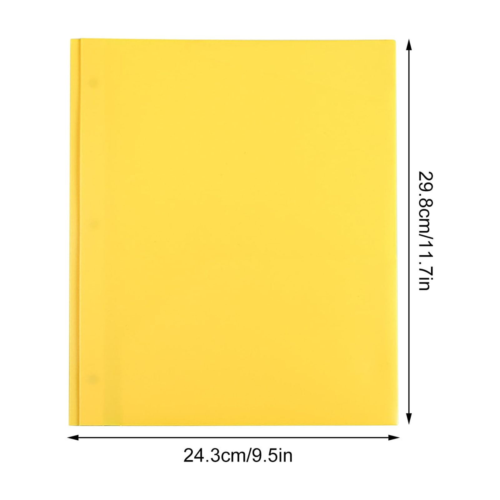 JVBTVB 10 Pcs Heavy Duty Plastic Pocket Folders - Letter Size File Folders with Pockets for Office & School Organization, Back to School Supplies, 7 Fashion Colors, Durable Document Organizer