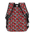 thumbnail image 4 of Balery Red Floral Mochila Escolar Impresa, Mochila Ligera para Viajes Casual, Mochila Duradera y Cómoda Multifuncional, Mochila para Laptop-One Size, 4 of 5