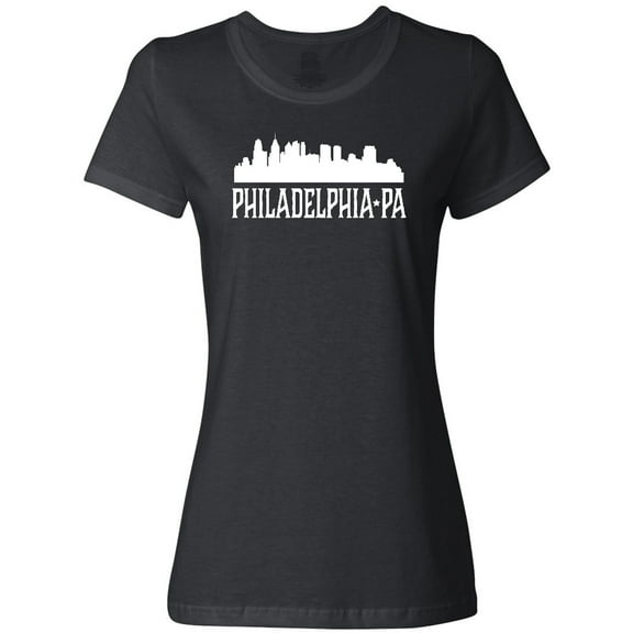 Inktastic Philadelphia Pennsylvania Skyline PA Cities Women's T-Shirt