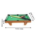 thumbnail image 2 of FUTUREORYY 1Set Mini Billiard Table Green Rectangular MDF PVC Lint Leisure Game Family Interaction Children, 2 of 5