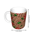 thumbnail image 2 of Yiaed Rose Mix Leopard 1 Print Ceramics Coffee,Large Handle Design,Extra Large Tea and Coffee Cup for Office and Home Mugs, 2 of 6