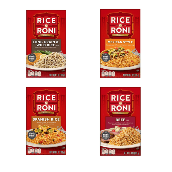 Rice-A-Roni Variety Pack – 8 Flavor Side Dish Combo – Classic & Comforting