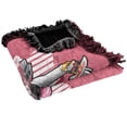 thumbnail image 5 of Power Rangers: Dino Fury Blanket, 50'x60' Pink Ranger Character Woven Tapestry Cotton Blend Fringed Throw Blanket, 5 of 6